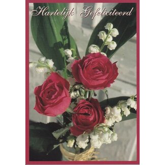 Marant Cards Prentbriefkaart Hartelijk Gefeliciteerd