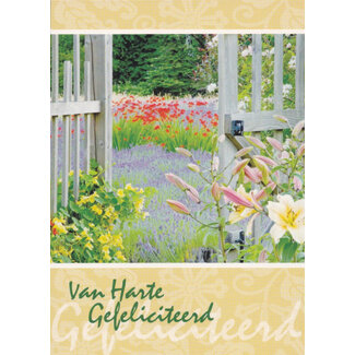 Marant Cards Hartelijk Gefeliciteerd - Bloementuin