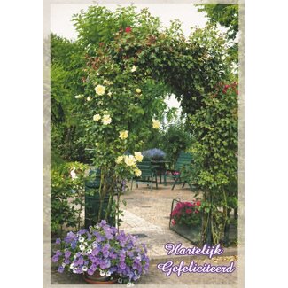 Marant Cards Hartelijk Gefeliciteerd - Bloementuin