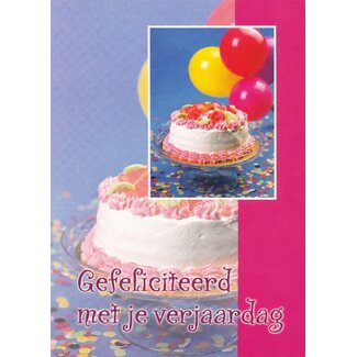 Marant Cards Hartelijk Gefeliciteerd  - Taart