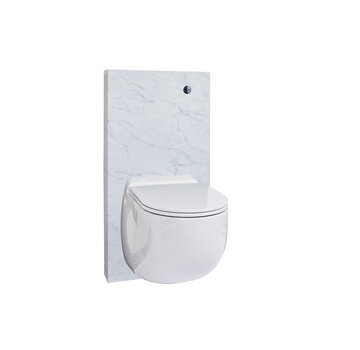 Broyeurtoilet Sani-wand Plus Design - Marmer wit