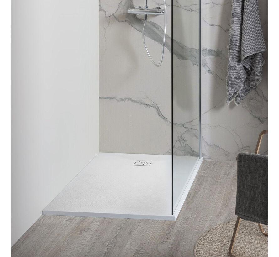 Florida receveur SMC 140x80 cm - Blanc