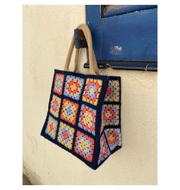 Granny tas Midi Zomer Blauw