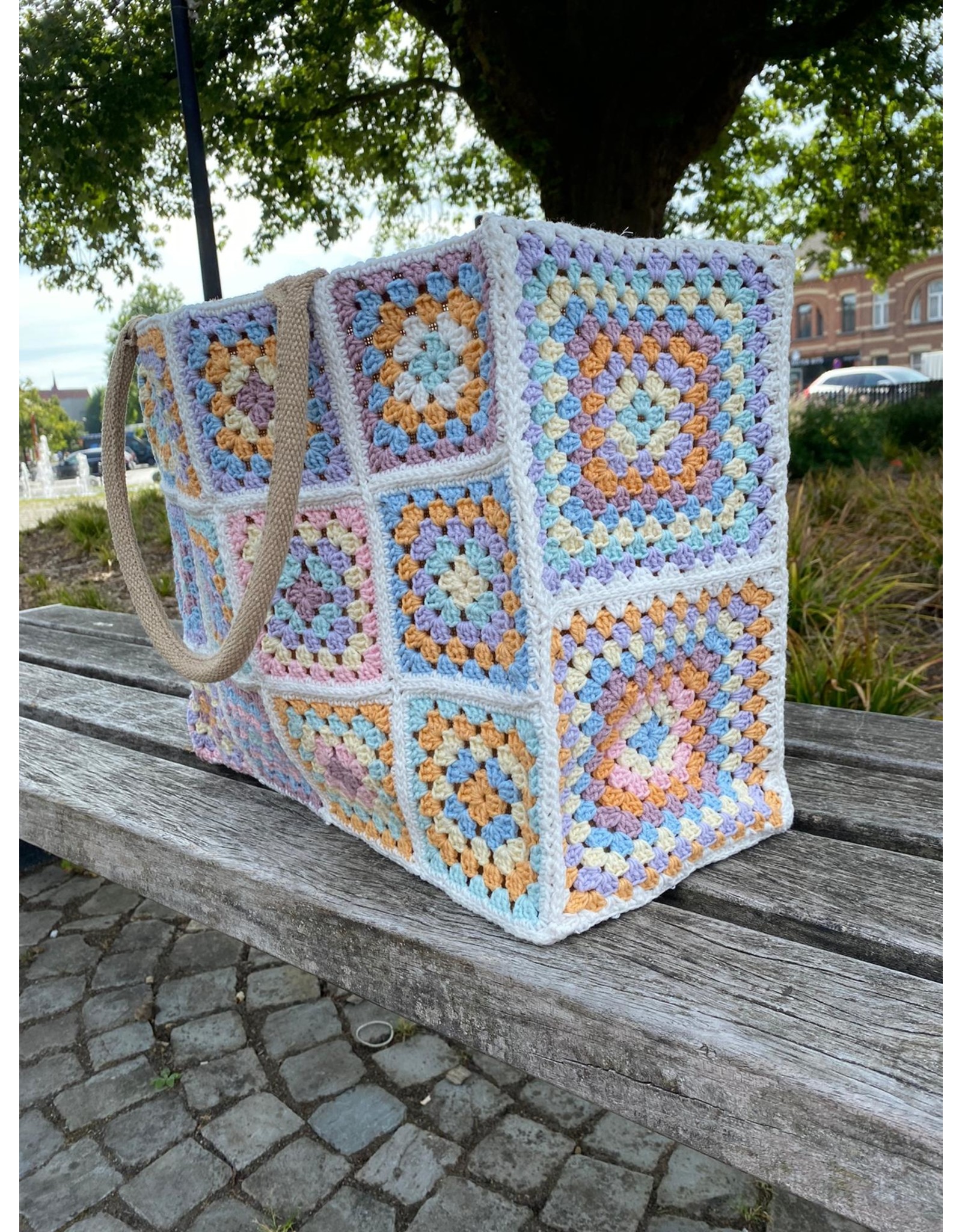 Granny tas Pastel