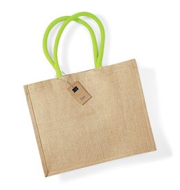 Jute tas (groot) - neon groen