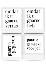 Set wenskaarten Gaarne