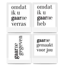 Set wenskaarten Gaarne