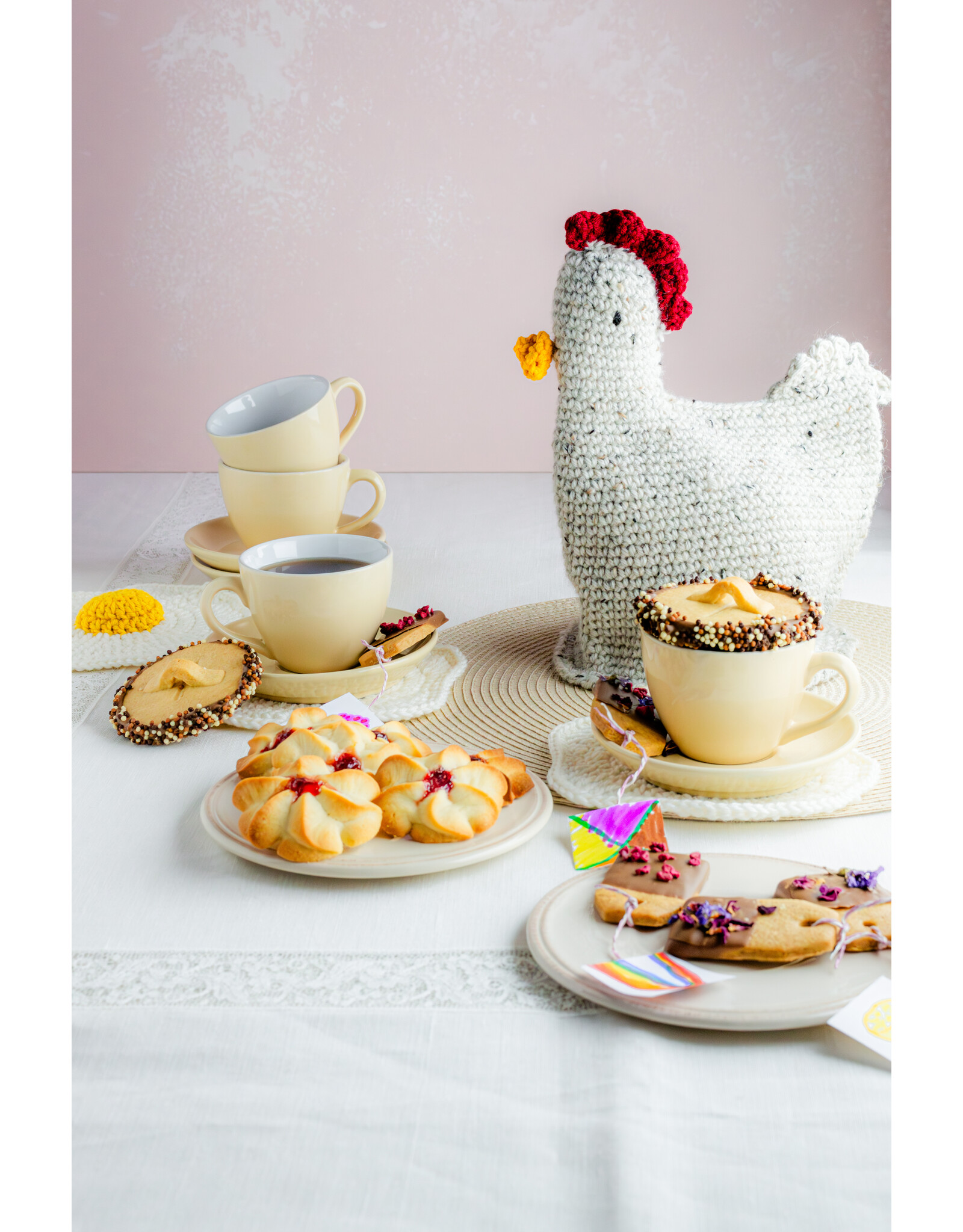 Katia Pakket Libelle Theemuts en onderzetters