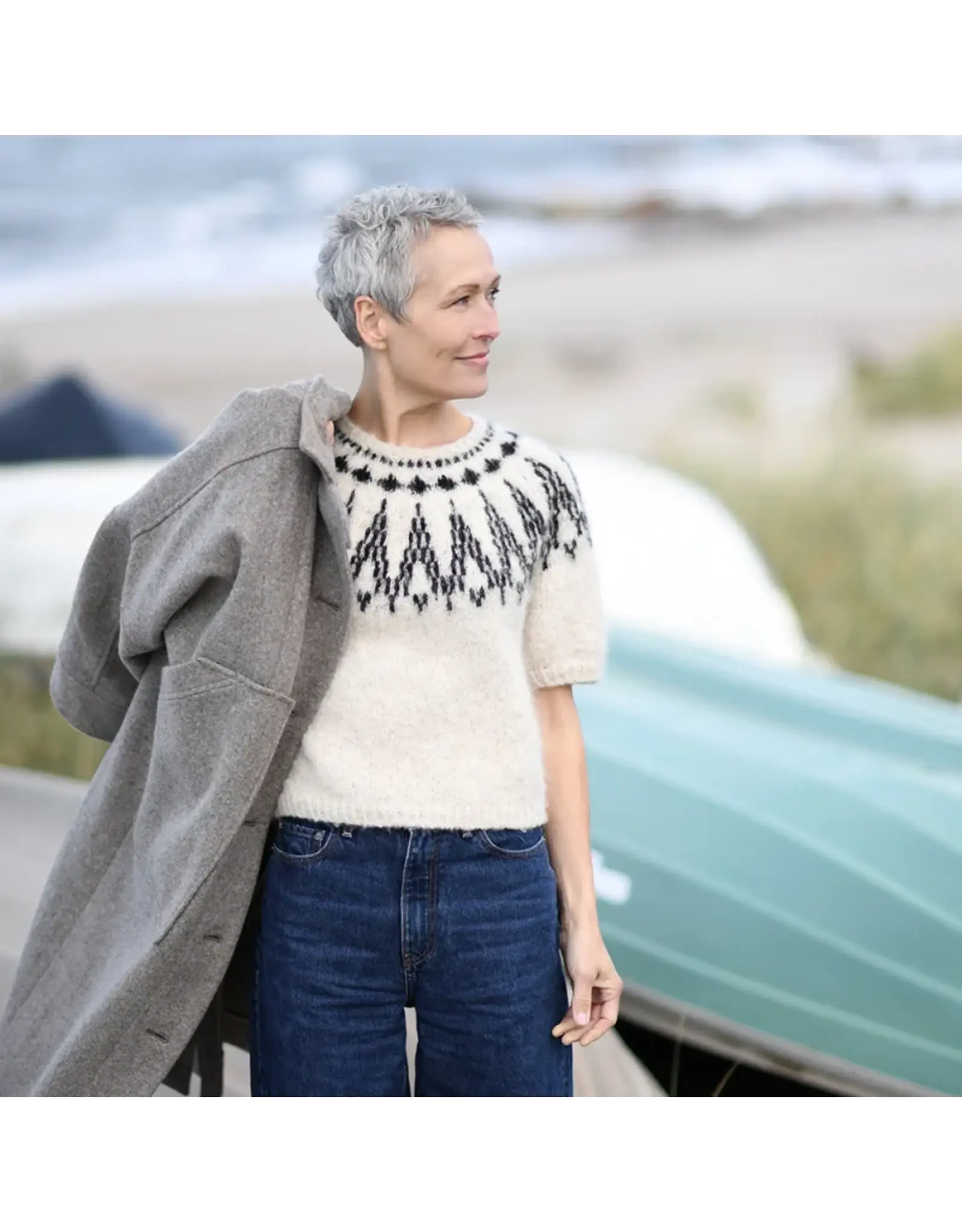 Workshop Topdown jacquard trui