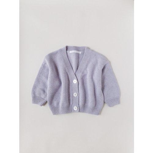 Kids of April Rainbow Speckle Cardigan - Lavender Kids of April Rainbow Speckle Cardigan - Lavender