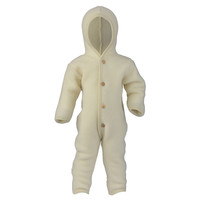 Engel - Overall van wol fleece - Naturel