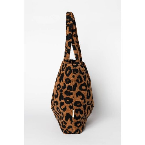 Studio Noos Chunky teddy leopard mom bag - brown