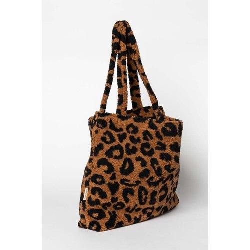 Studio Noos Chunky teddy leopard mom bag - brown