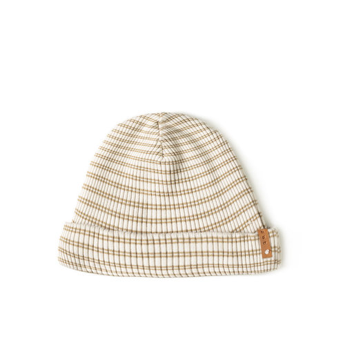 Nixnut Rib Beanie - Biscuit stripe Nixnut Rib Beanie - Biscuit stripe