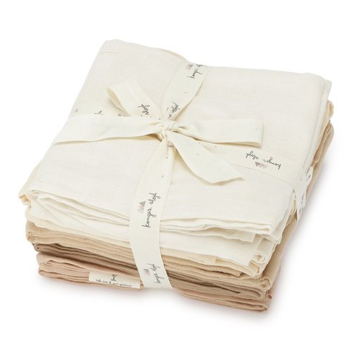 Konges Sløjd Konges Sløjd - 10 pack muslin cloth - rosie shades Konges Sløjd Konges Sløjd - 10 pack muslin cloth - rosie shades