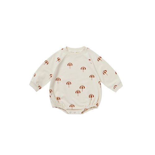 Rylee and Cru Rylee and Cru - crewneck romper - Umbrellas - Natural Rylee and Cru Rylee and Cru - crewneck romper - Umbrellas - Natural