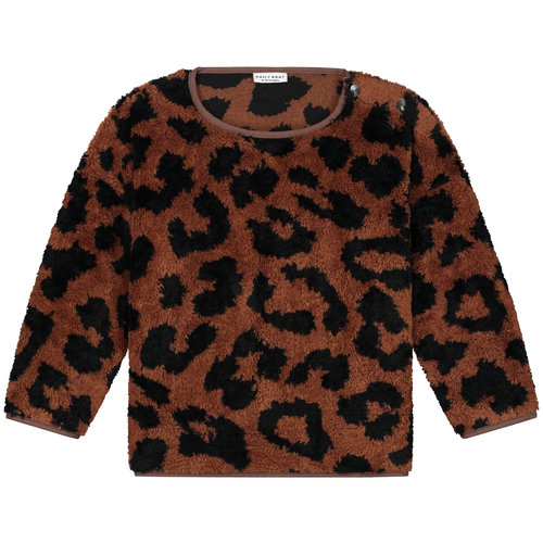 Daily Brat Daily Brat - Fluffy teddy leopard sweater