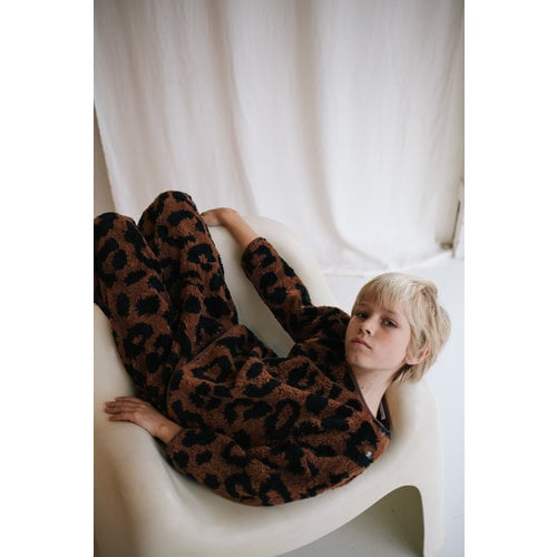 Daily Brat Daily Brat - Fluffy teddy leopard sweater