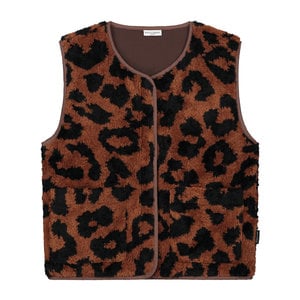 Daily Brat Daily Brat - Fluffy teddy leopard vest - Adult