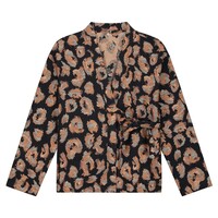 Daily Brat - Flecked leopard kimono women navy