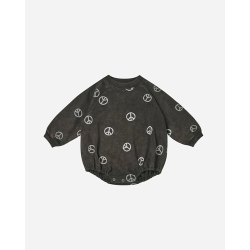 Rylee and Cru Rylee and Cru - Crewneck romper - Peace Rylee and Cru Rylee and Cru - Crewneck romper - Peace