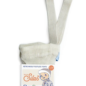 Silly Silas Silly Silas - Wooly footed wool tights - Cream blend