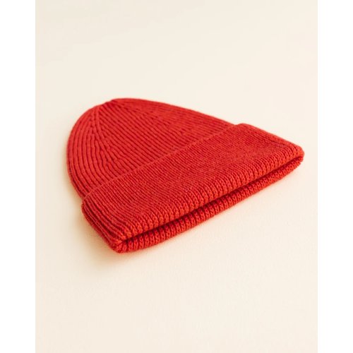 Hvid Hvid - Beanie Fonzie - Red