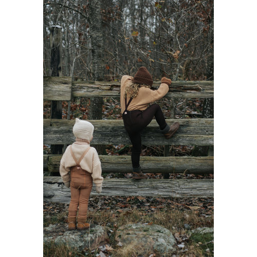 Silly Silas Silly Silas - Wooly footless wool tights - Espresso Brown