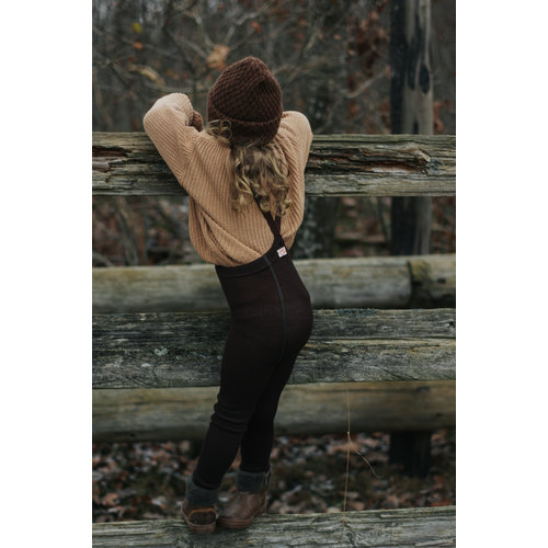 Silly Silas Silly Silas - Wooly footless wool tights - Espresso Brown