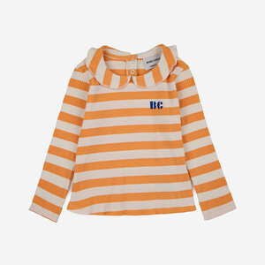 BOBO CHOSES Bobo choses - Baby Yellow Stripes ribbed blouse