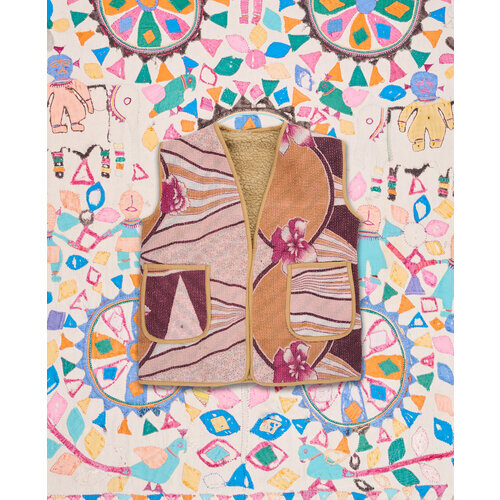 Sissel Edelbo Sissel Edelbo - Preston MINI Kantha Vest n183 Sissel Edelbo Sissel Edelbo - Preston MINI Kantha Vest n183