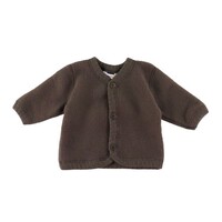 Joha - Wol fleece vestje - Donker bruin