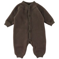 Joha - Wol fleece overall - Donkerbruin