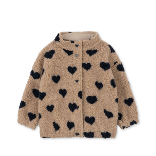 Konges Sløjd Konges Sløjd - Jody teddy jacket - Coeur eclipse Konges Sløjd Konges Sløjd - Jody teddy jacket - Coeur eclipse