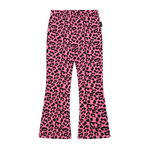 Daily Brat Daily Brat - Leopard flared pants pink