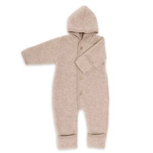 Engel Natur Engel - Overall van wol fleece - Sand