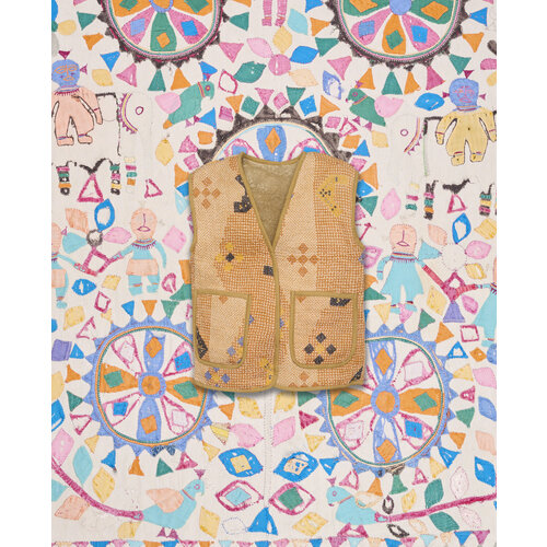 Sissel Edelbo Sissel Edelbo - Preston MINI Kantha Vest n118 Sissel Edelbo Sissel Edelbo - Preston MINI Kantha Vest n118