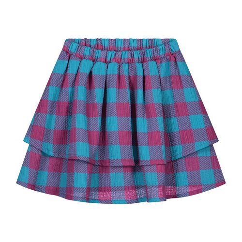 Daily Brat Daily Brat - Sandy checked skirt purblish blue