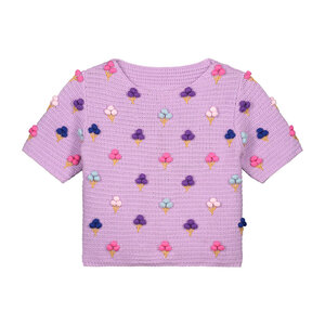 Daily Brat Daily Brat - Ice knitted t-shirt lavender