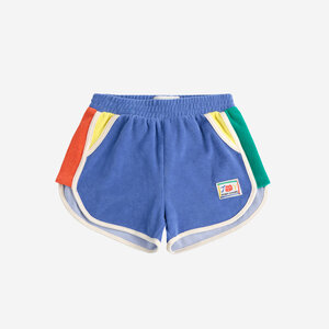 BOBO CHOSES Bobo Choses - Smiling color block terry cloth shorts