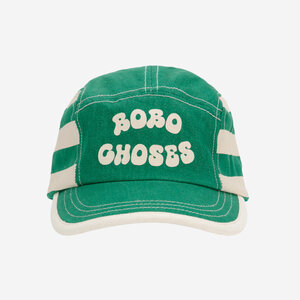 BOBO CHOSES Bobo Choses - Bobo Choses Green Stripes cap