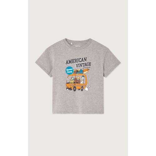 American Vintage AMV American Vintage - Fizvalley t-shirt - Heather Grey American Vintage AMV American Vintage - Fizvalley t-shirt - Heather Grey
