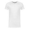 T-shirt slim fit - extra lang, ronde hals Wit