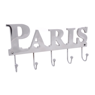 Knuppel genoeg artikel Kapstok Zilver Paris 15x30 cm - Dulaire®