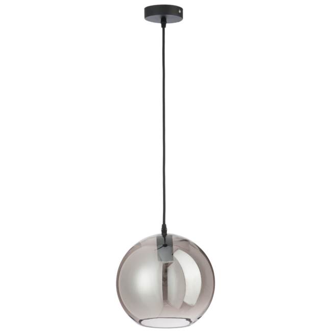 Hanglamp Modern Rond Spiegelglas Zilver Eettafel