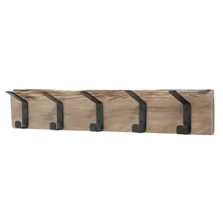 Dulaire Wandkapstok Hout Modern 5 haken