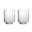 Dulaire Modern Design Windlicht Glas set van 2