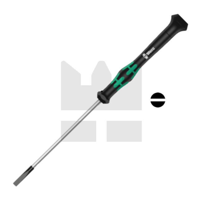 Wera 2035 microschroevendraaier sleuf/ gleuf - 3 x 80