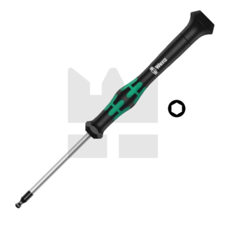 Wera Wera microschroevendraaier Binnenzeskant - Kogelkop - 2,5 x 60