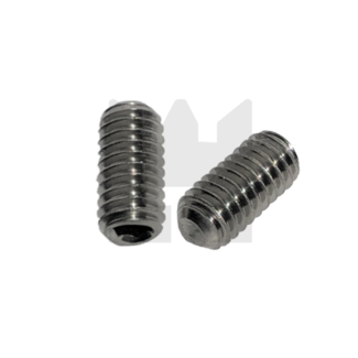 KING Microschroeven Stelschroef M2,5 x 10 - DIN 916 RVS - 25 stuks KING Microschroeven Stelschroef M2,5 x 10 - DIN 916 RVS - 25 stuks